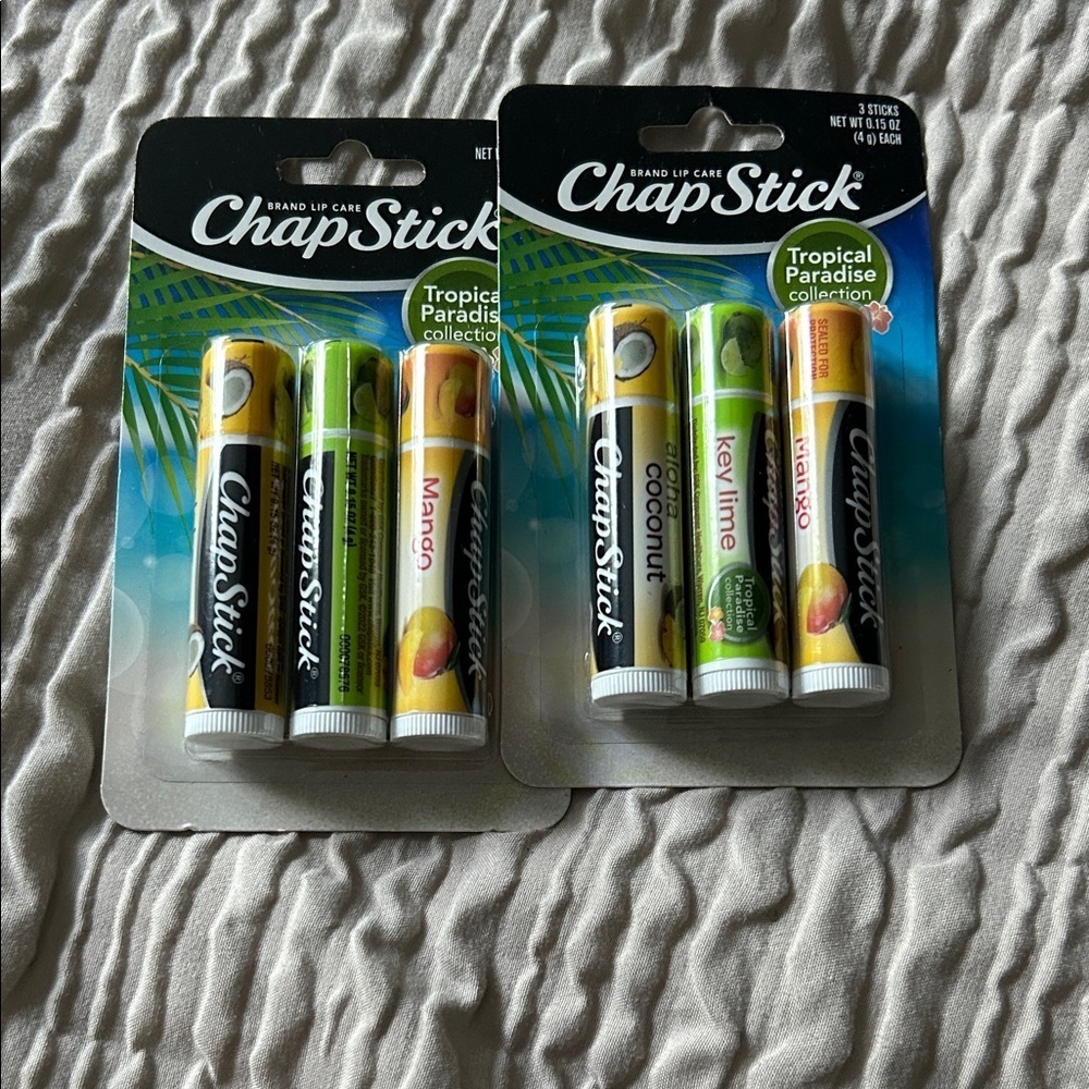 ChapStick Tropical Paradise Lip Balm Set - Mango, Coconut, Key Lime - Picture 1 of 1